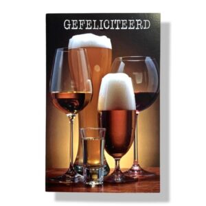 gefeliciteerd wenskaart