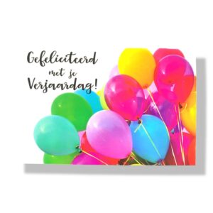 gefeliciteerd met je verjaardag wenskaart
