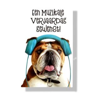felicitatie wenskaart muzikale verjaardag