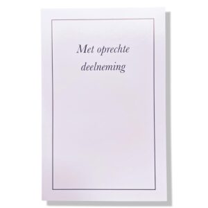 Met Oprechte Deelneming