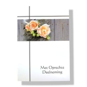 Oprechte deelneming wenskaart