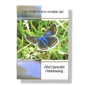 Oprechte deelneming wenskaart