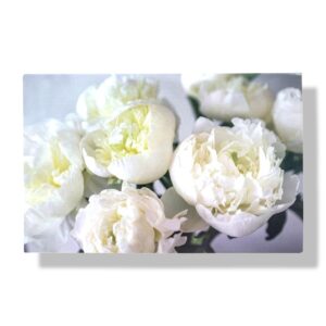 blanco wenskaart witte bloemen