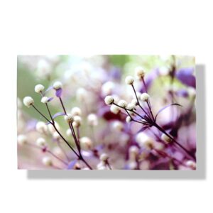 blanco wenskaart natuur bloemen