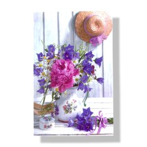 blanco wenskaart bloemen