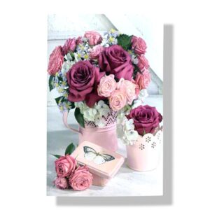 blanco wenskaart bloemen