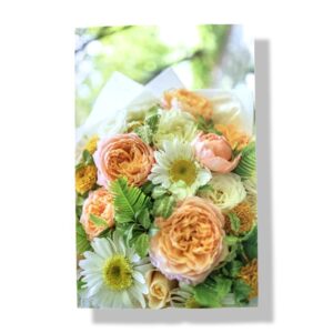 blanco wenskaart bloemen