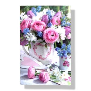 blanco wenskaart bloemen