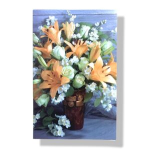 blanco wenskaart bloemen