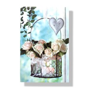 blanco wenskaart bloemen