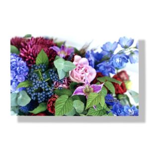 blanco wenskaart bloemen