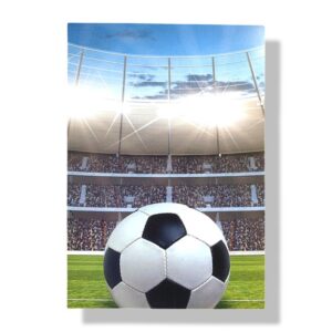 blanco wenskaart voetbal