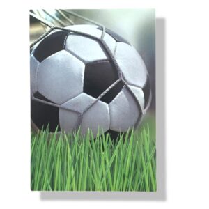 blanco wenskaart voetbal