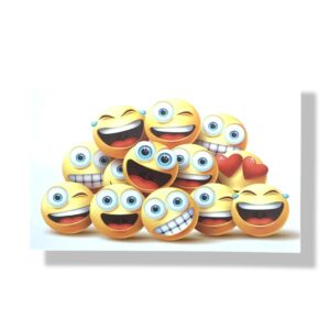 blanco wenskaart smileys