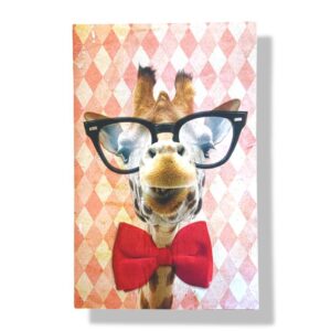 blanco wenskaart grappige giraffe