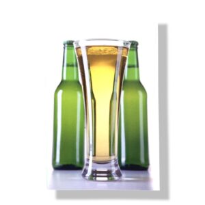 blanco wenskaart bier