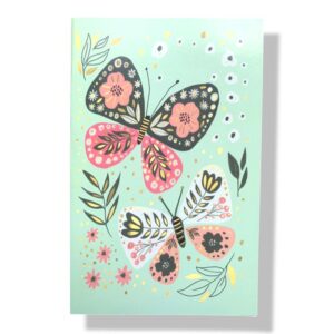Blanco wenskaart vlinders