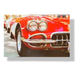 blanco wenskaart auto