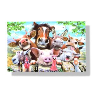blanco wenskaart boerderijdieren