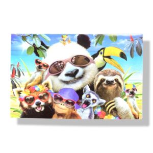 blanco wenskaart dierentuin dieren