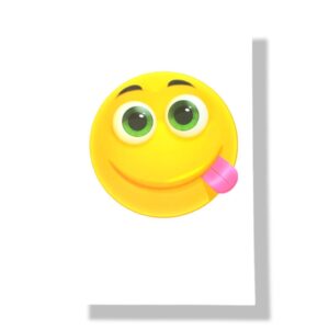 blanco wenskaart smiley