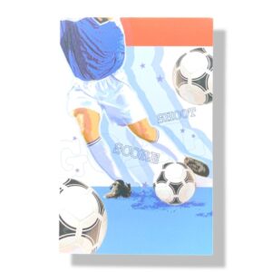 blanco wenskaart voetbal