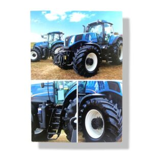 blanco wenskaart tractor