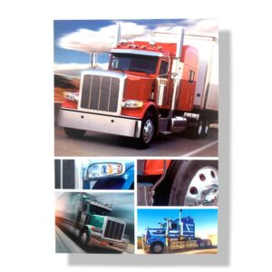 blanco wenskaart vrachtwagen
