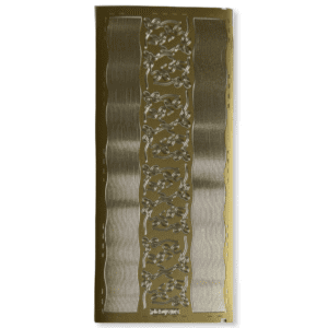 Peel-Off Stickervel Goud Randjes