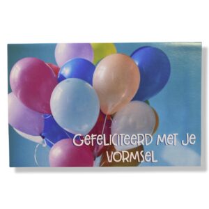 Vormsel Wenskaart Ballonnen