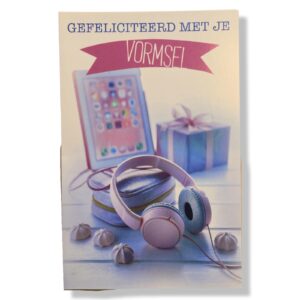 Vormsel Wenskaart Koptelefoon