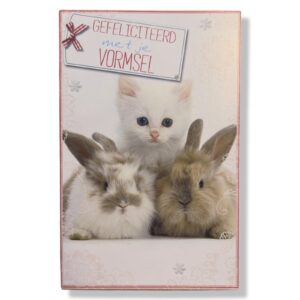 Vormsel Wenskaart Konijntjes