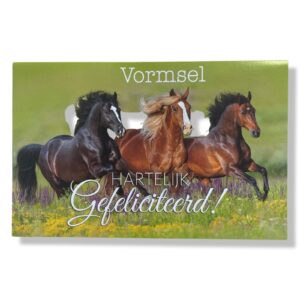 Vormsel Wenskaart Paarden
