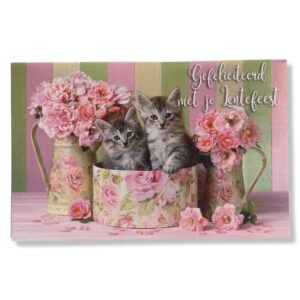 Lentefeest Wenskaart Kittens
