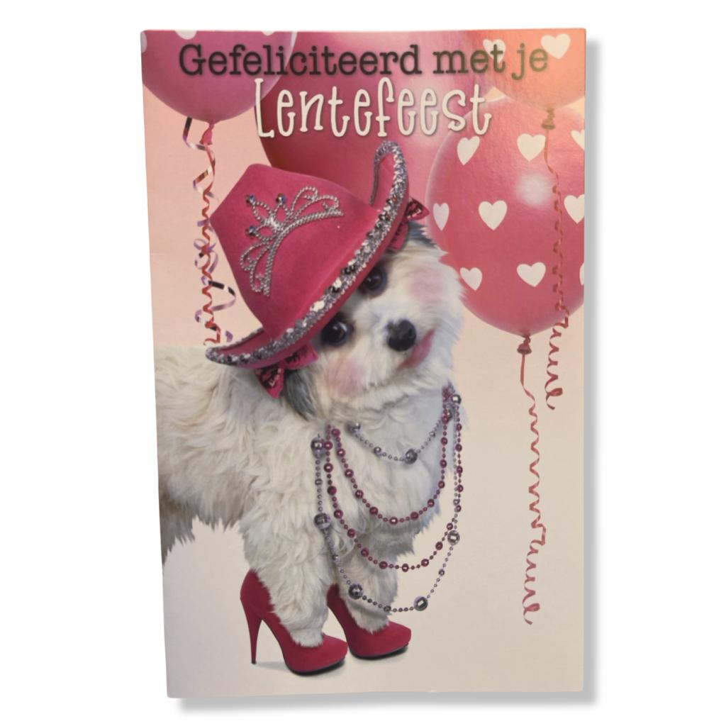Lentefeest Wenskaart Hond Lentefeest Wenskaart Hond