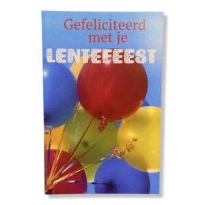 Lentefeest Wenskaart Ballonnen