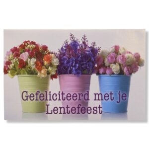 Lentefeest Wenskaart Bloemen