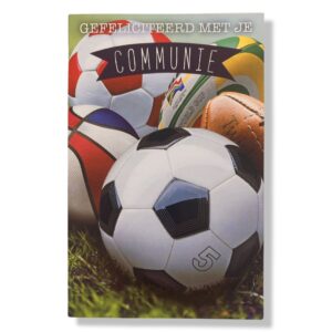 Communie wenskaart Sport Ballen