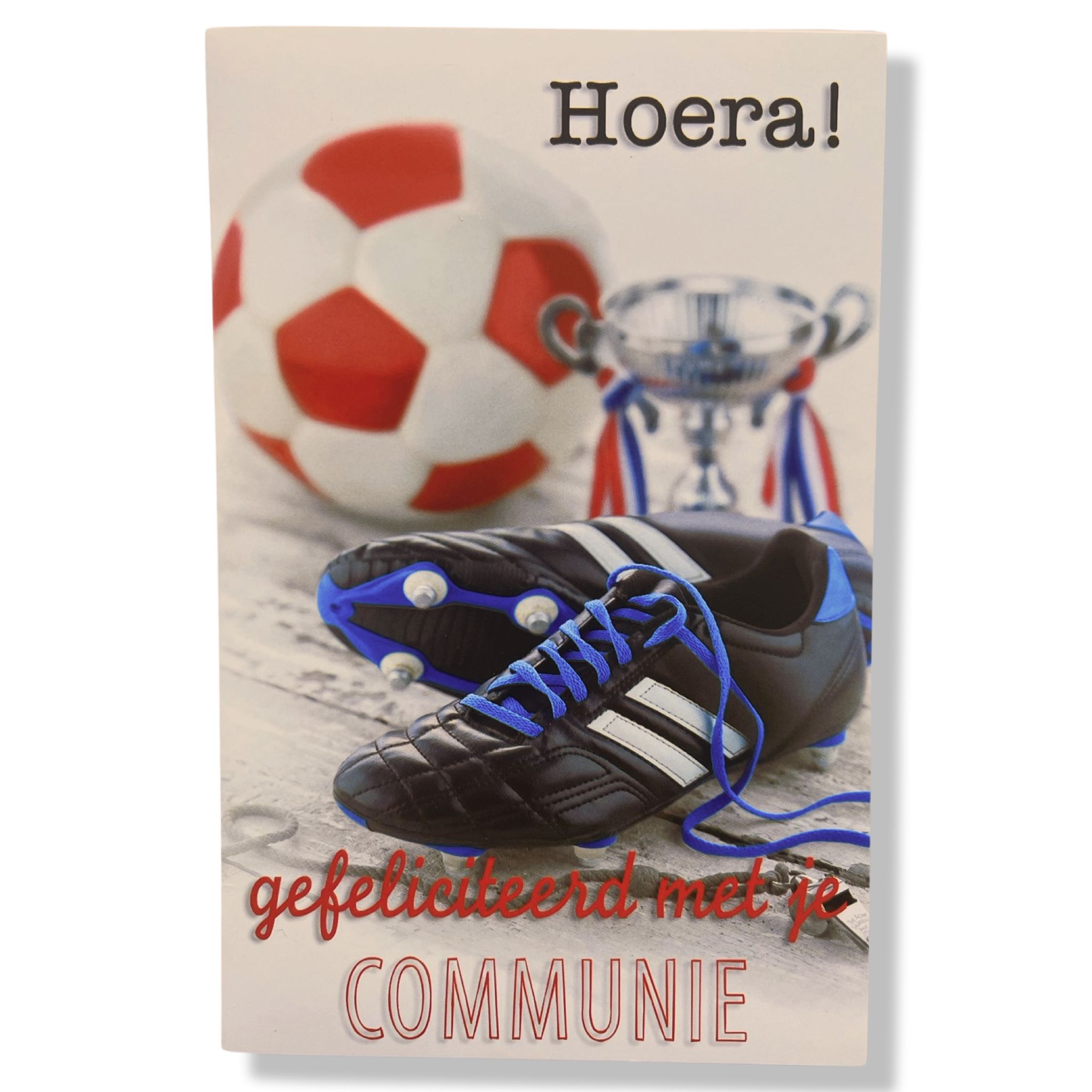 Communie Wenskaart Voetbal Communie Wenskaart Voetbal