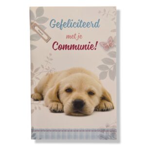 Communie Wenskaart Puppie