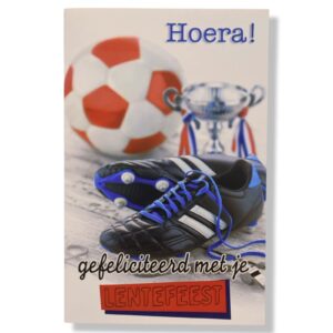 Lentefeest Wenskaart Voetbal