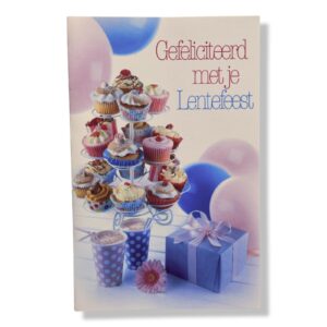 Lentefeest Wenskaart Cupcakes