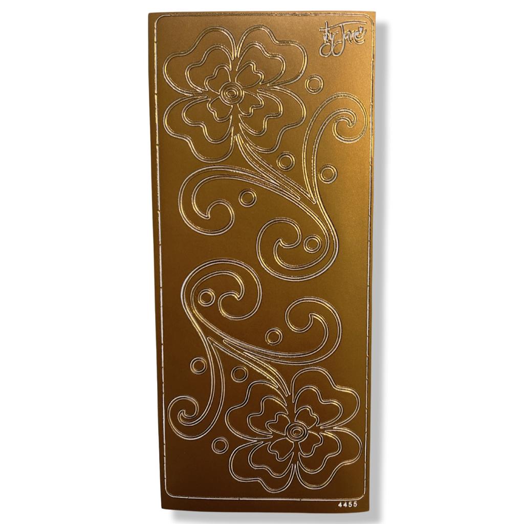 Peel off Stickervel Brons Bloemen Peel off Stickervel Brons Bloemen