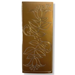 Peel off Stickervel Brons Grote Bloemen