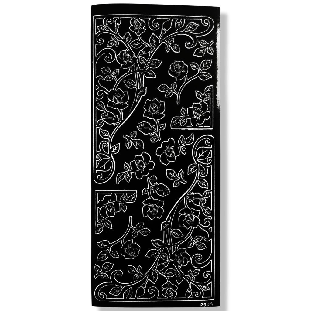 Peel-off Stickervel Zwart Hoeken Peel-off Stickervel Zwart Hoeken