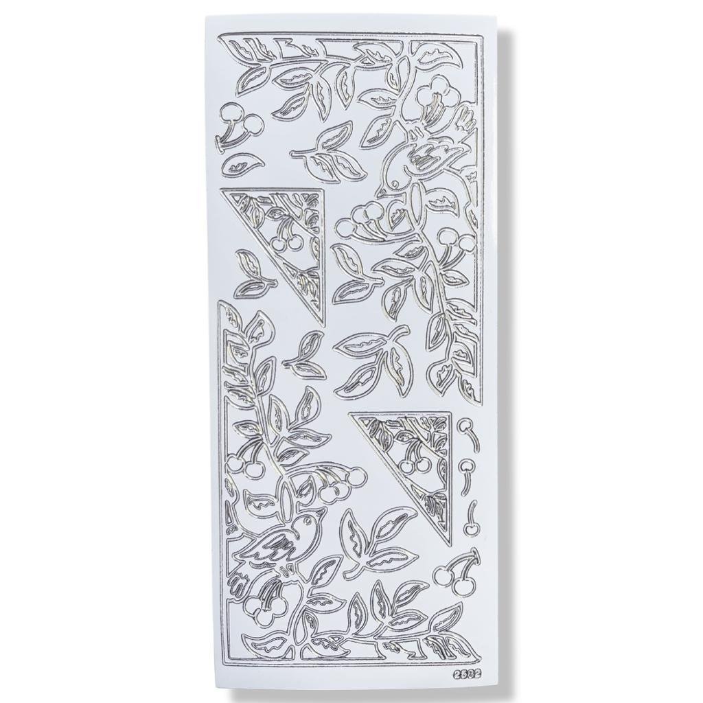 Peel-off Stickervel Wit Takjes Hoeken Peel-off Stickervel Takjes Hoeken