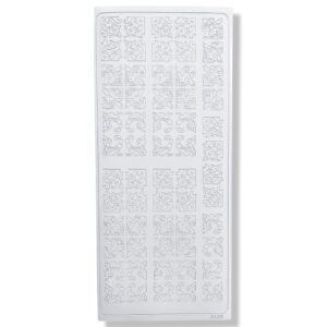 Peel-off Stickervel Wit Kleine hoekjes