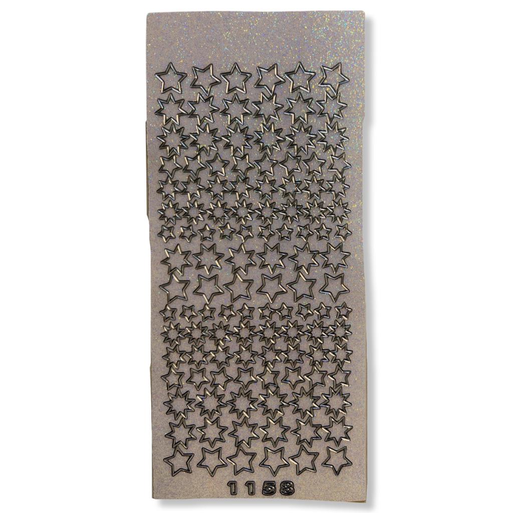 Peel-off Stickervel Wit Sterretjes Peel-off Stickervel Wit Sterretjes