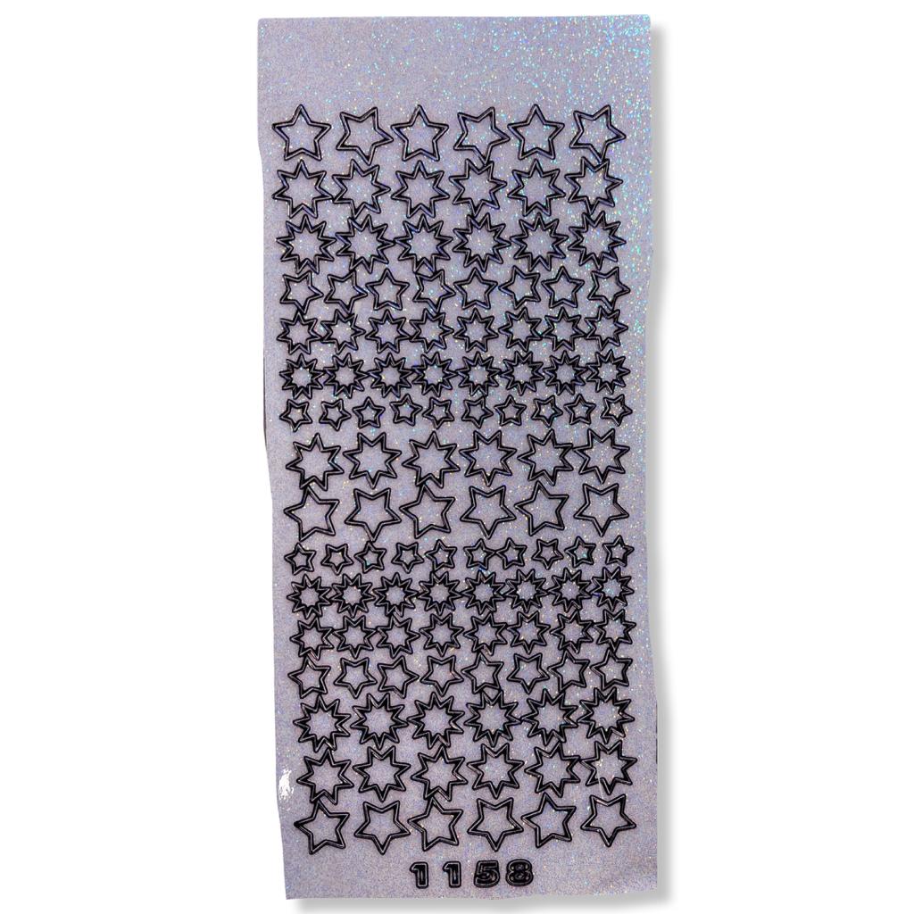 Peel-off Stickervel Wit Sterretjes Peel-off Stickervel Wit Sterretjes