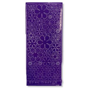 Peel-off Stickervel Paars Bloemen